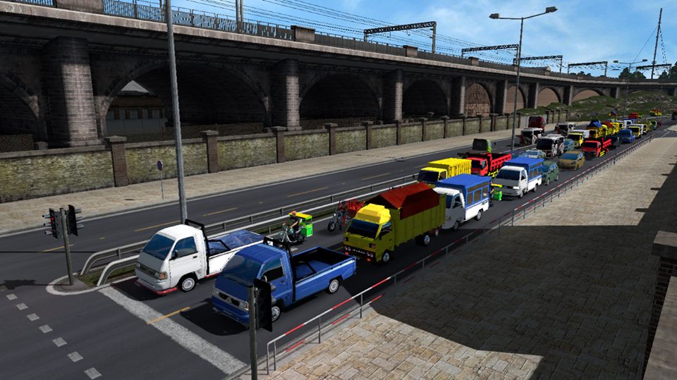 Traffic Modus Indonesia V3 Euro Truck Simulator 2 Terbaru