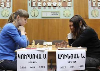 Echecs à Erevan : Maria Kursova 1-0 Nelly Aginian © site officiel
