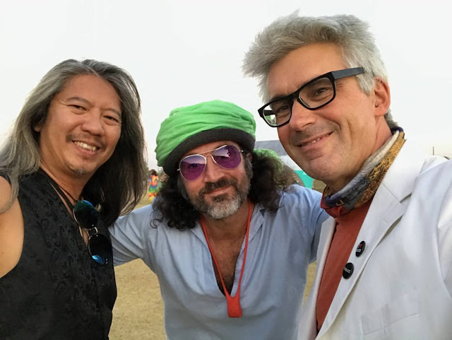 Omar Cherif with Joseph and Oliver at LA Decompression 2017 — by Oliver Rossberg