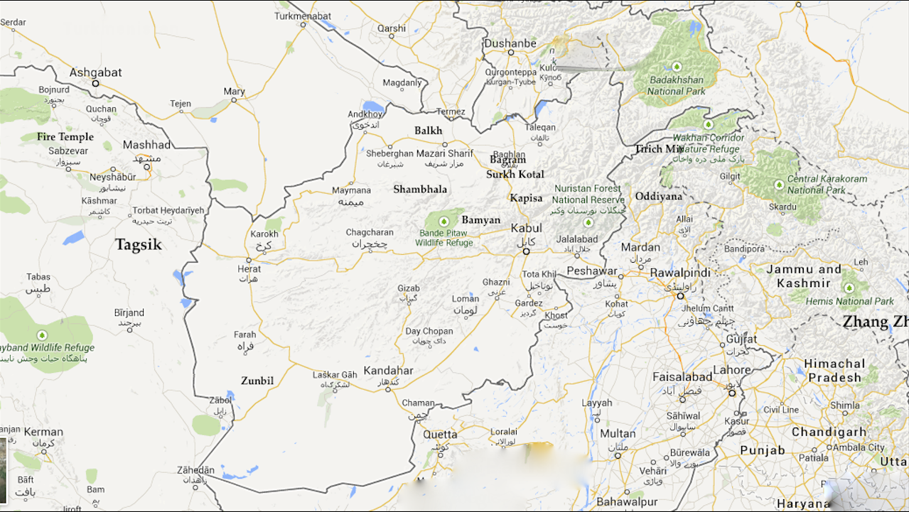 Okar Research Maps of The Shambhala Region