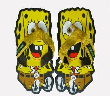 Motif Sandal Sancu SpongeBob