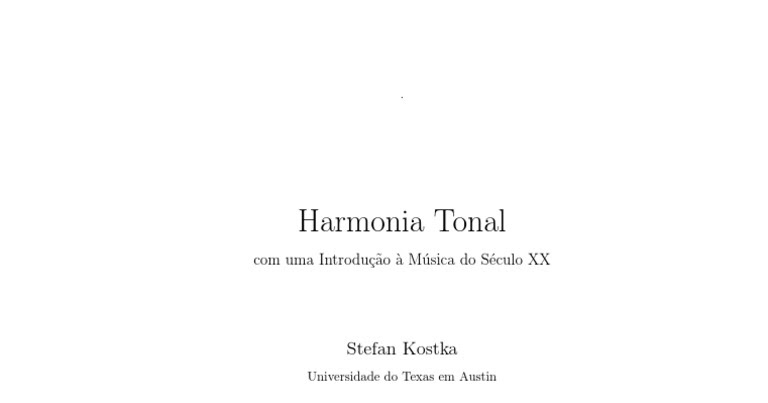 harmonia tonal kostka