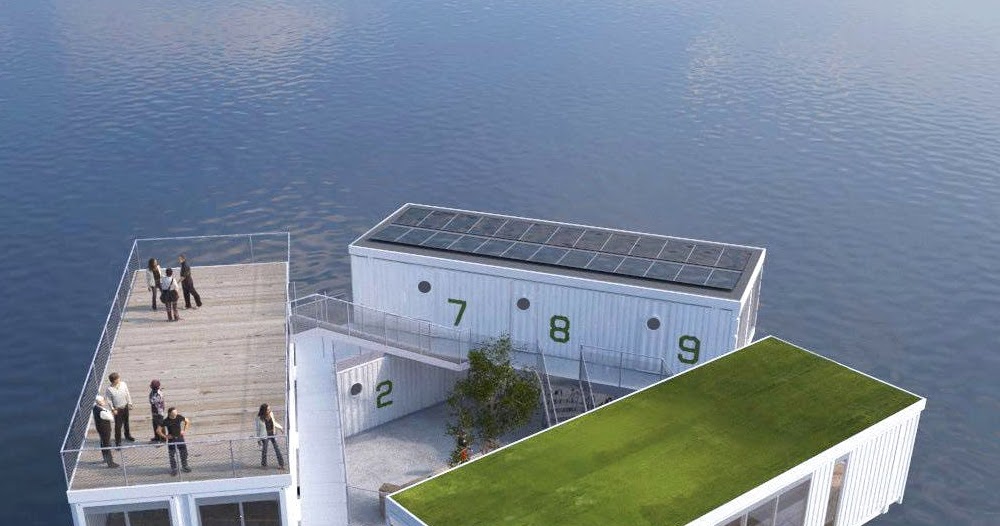 Shipping Container Homes & Buildings Floating Shipping Container Home
