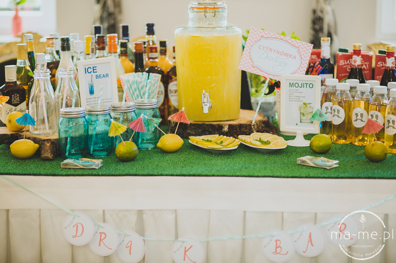 Na Biurku Oli Drink Bar Na Naszym Weselu