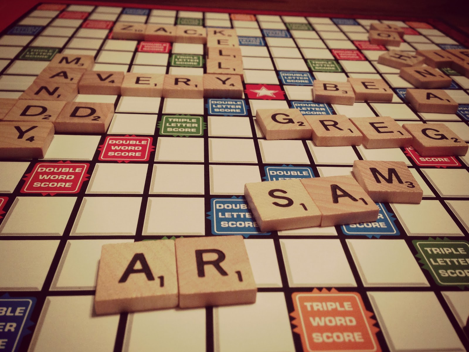 Four Front Doors Scrabble Family Love Decoration