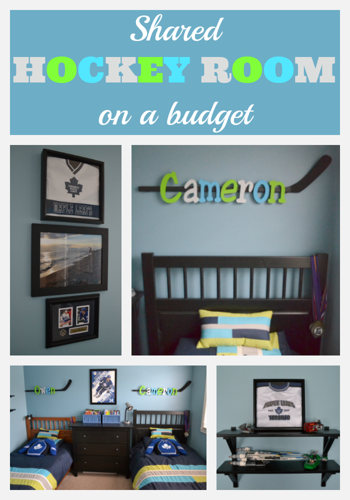 East Coast Mommy Shared HOCKEY BEDROOM (on a budget) Revealed