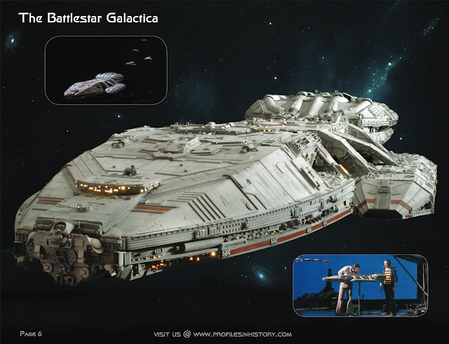 Original Battlestar Galactica filming miniature model