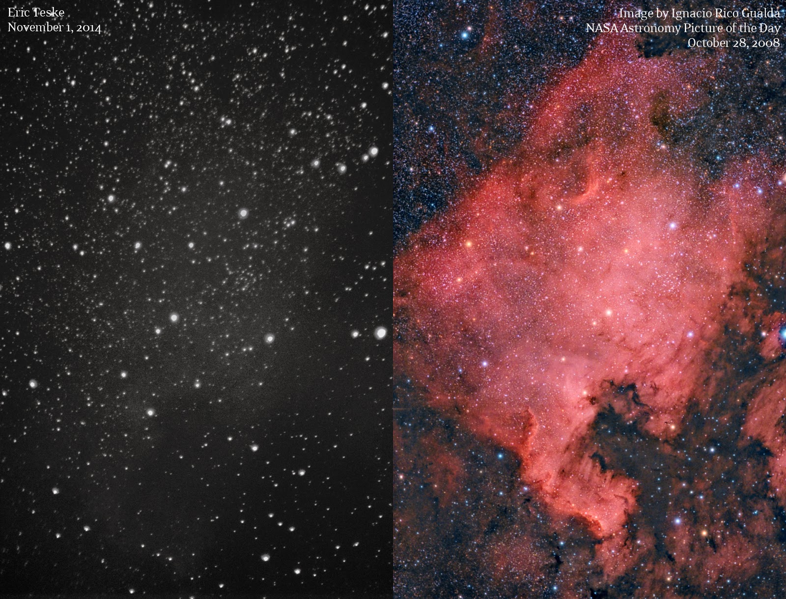 north america nebula compare