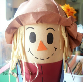 the  finished scarecrow hat