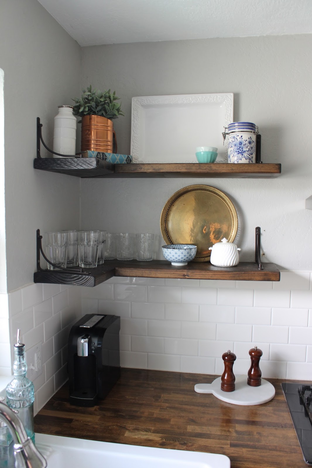 Wonderfully Made Adding Open Shelves to the Kitchen!