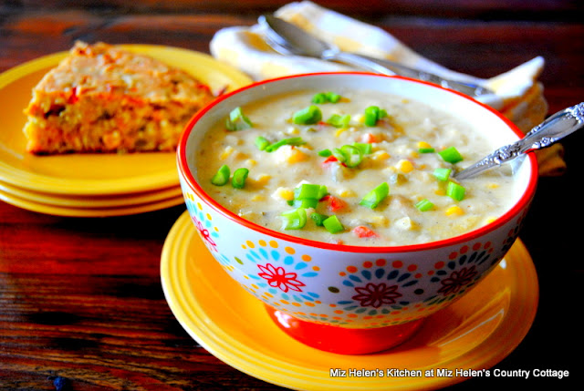 Corn Chilies and Chicken Chowder at Miz Helen's Country Cottage