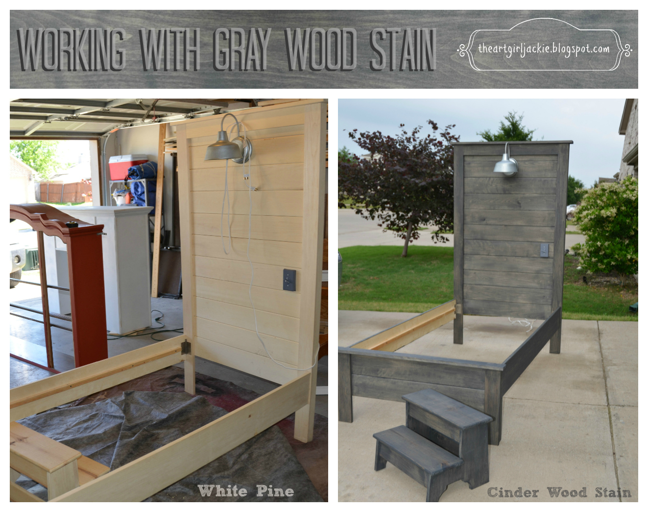 Achieving The Perfect Gray Wood Stain Theartjackie Tutorials Achieving The Perfect Gray Wood Stain