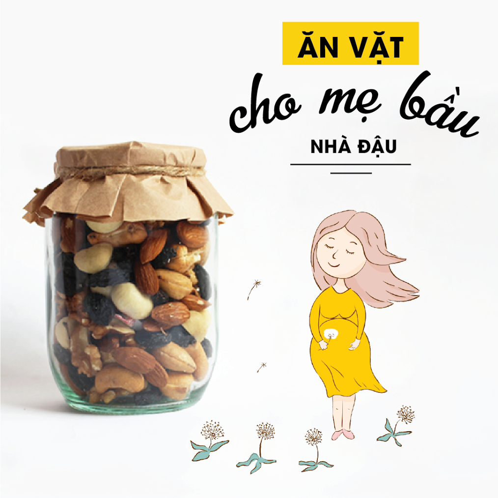 [A36] Mixnuts ăn vặt bổ sung dinh dưỡng cho Bà Bầu
