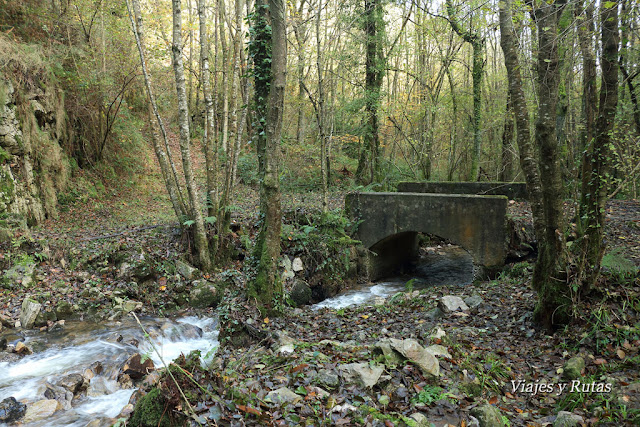 Senda de la cascada del río Nonaya, Salas, Asturias