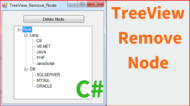 C# Delete TreeView Node