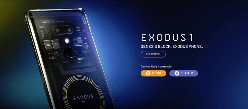 The HTC Exodus 1 is only available for purchase using Bitcoin and Ethereum The HTC Exodus 1 is only available for purchase using Bitcoin and Ethereum