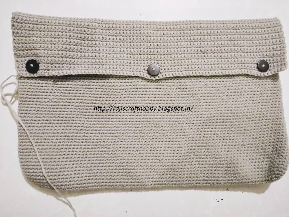 Raji's Craft Hobby Crochet Laptop Bag