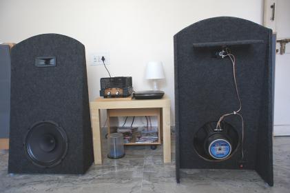 open baffle speakers ob played then them