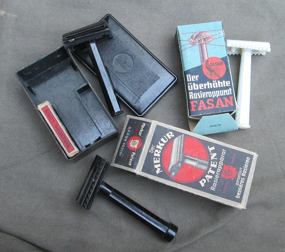 Razors used by German soldiers in WWII, and current production