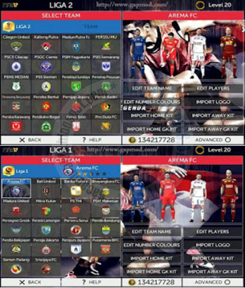 Download Game FTS 17 Mod Garuda Team Fifa 17 Apk Obb Data Full Android Terbaru