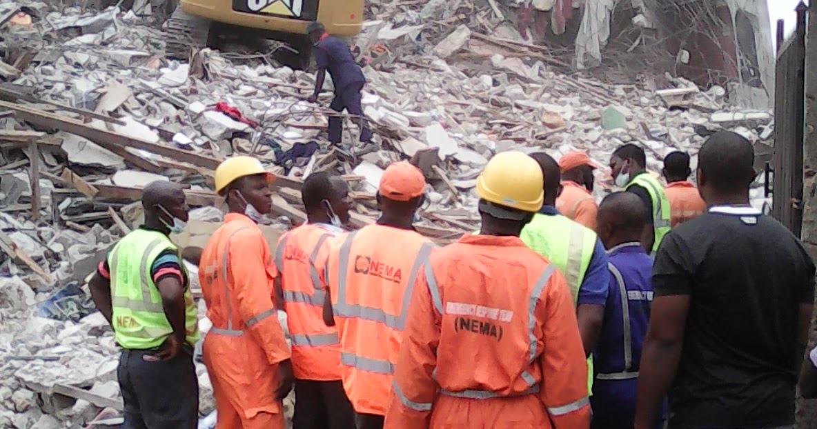 Collapsed Building In Ojo, Alaba International Market, Lagos State.