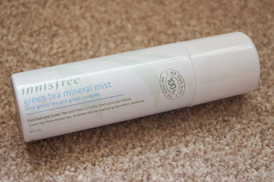 Korean/Asian skincare haul review brands korea innisfree green tea mineral mist