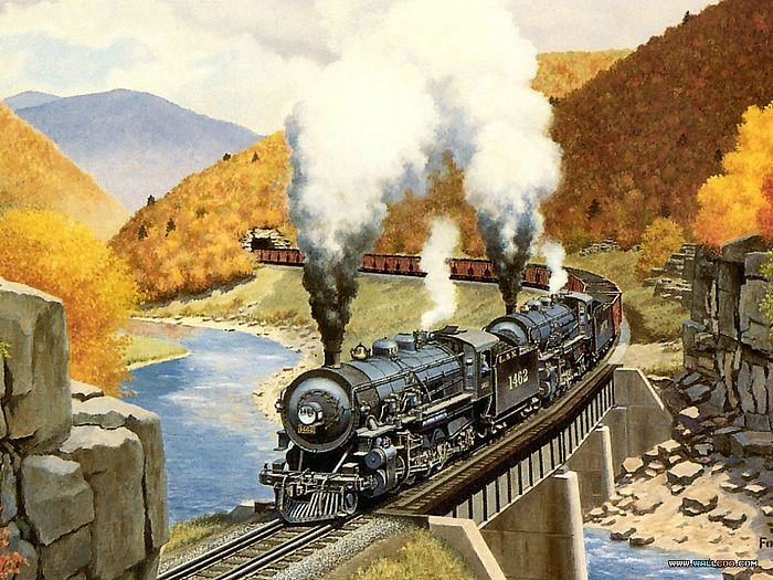 Railroad Art and Artists Scenes of Fantasy and Bygone Days