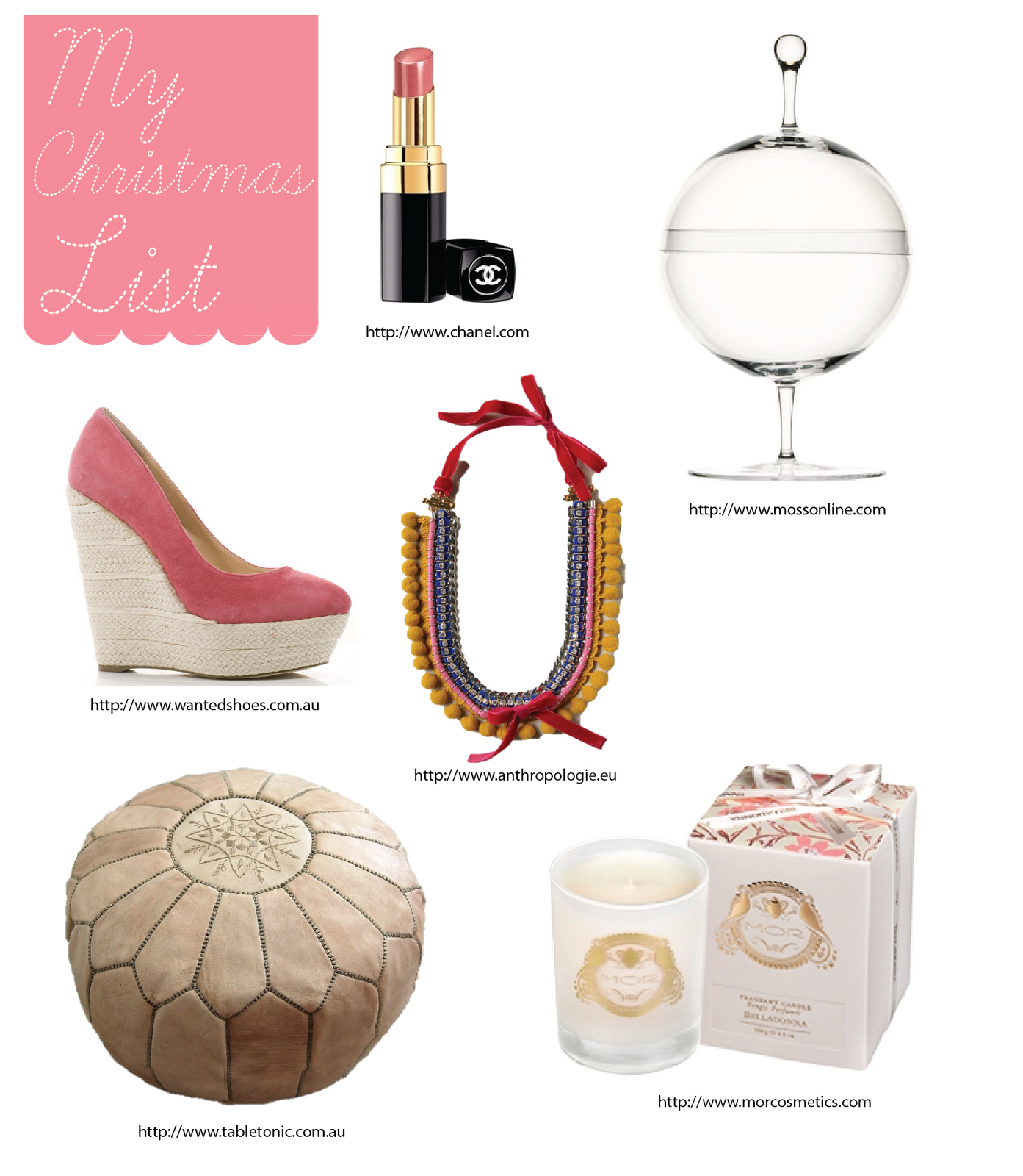 ONE LOVELY DAY My Christmas List