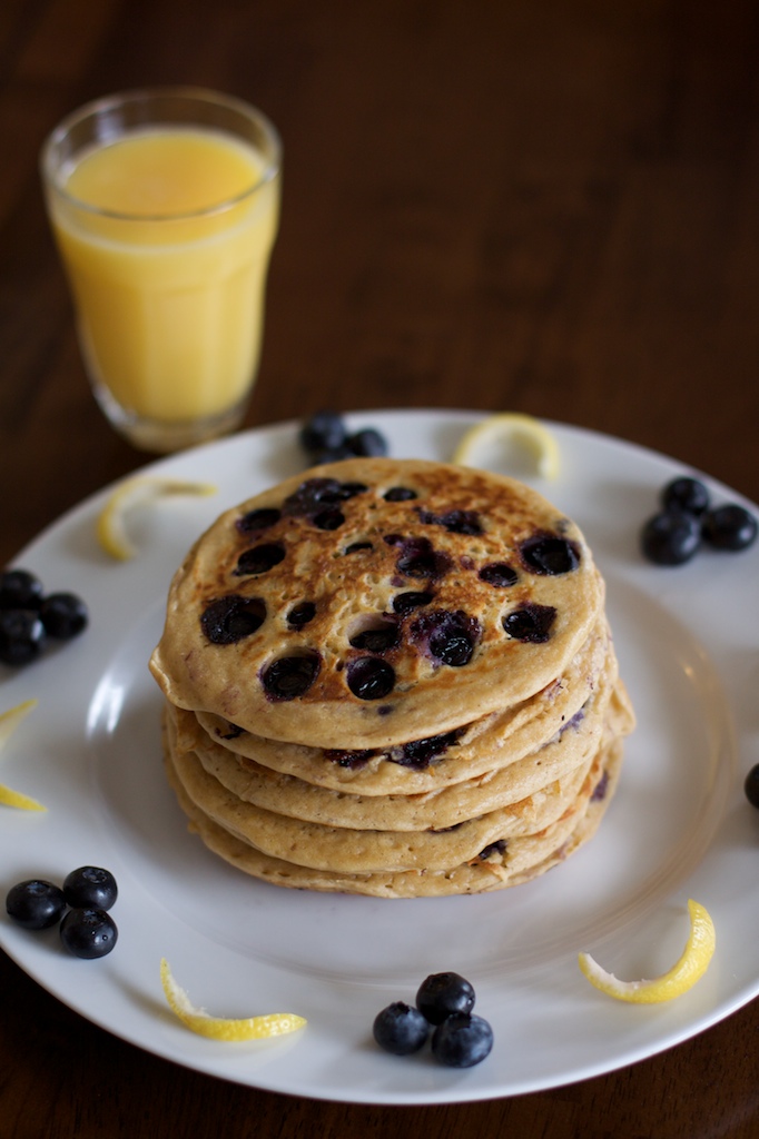 Angie's Sweet Natured Treats Whole Wheat Blueberry Lemon Yogurt Pancakes