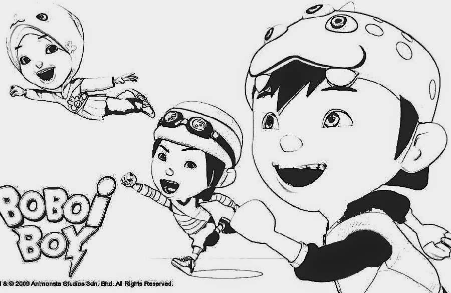 Mewarnai Gambar Boboiboy Gambar Mewarnai Lucu