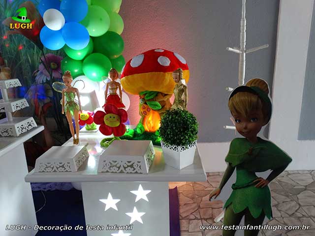 Ornamentação mesa de festa infantil tema Tinker Bell (Sininho)