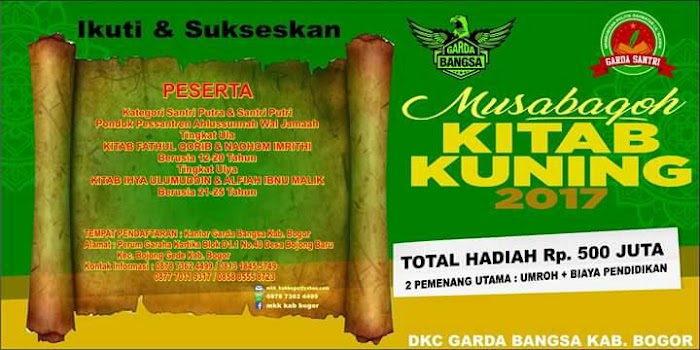 Musabaqah Kitab Kuning Untuk Santri Kabupaten Bogor