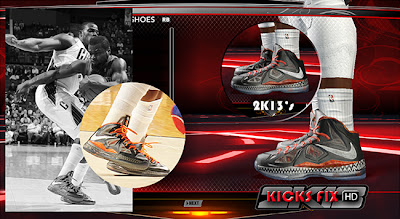 NBA 2K13 Nike LeBron X BHM Shoes Patch