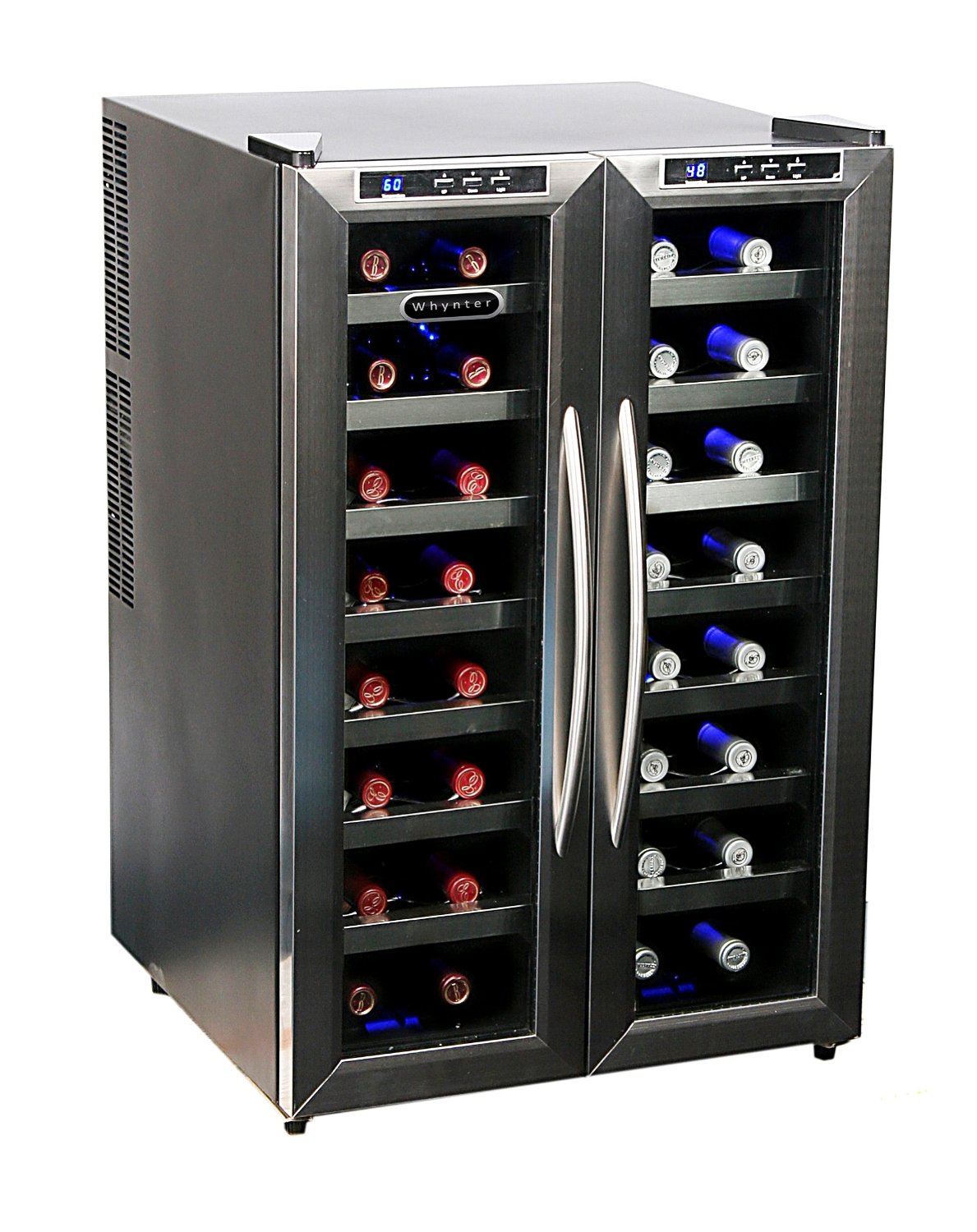 WHYNTER WC321DD 32 BOTTLE DUAL TEMPERATURE ZONE WINE COOLER ON SALE AT