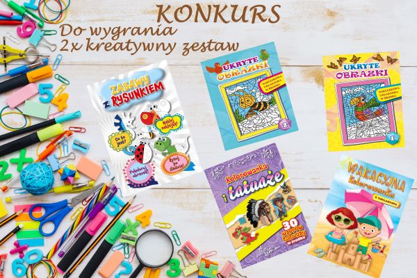 Wygraj zestaw kreatywnych książeczek od Wydawnictwa MD Monika Duda Konkurs