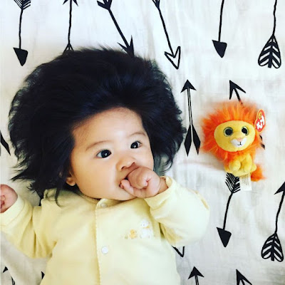 Bayi Berusia 6 Bulan Mendadak Viral Karena Rambutnya yang Unik, Lihat Fotonya yuk!