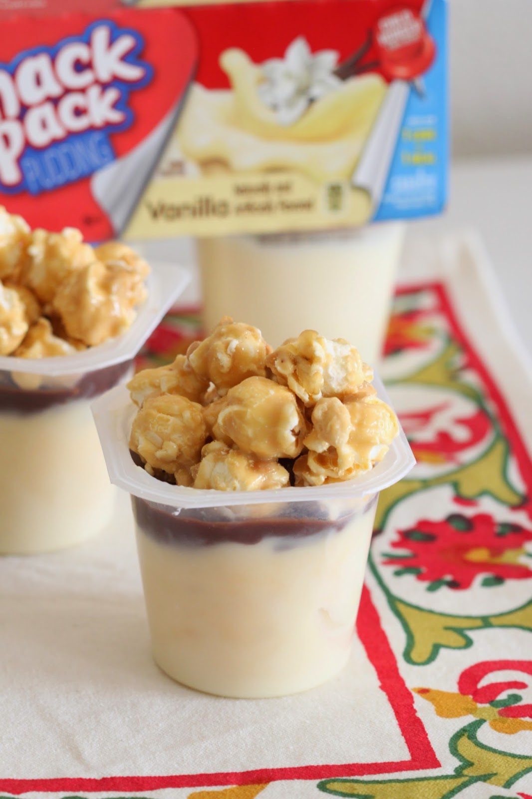 Salted Caramel Pudding with Toffee Popcorn | Tortillas and Honey