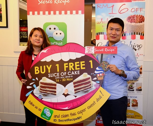 And it's official, the collaboration between WeChat and Secret Recipe