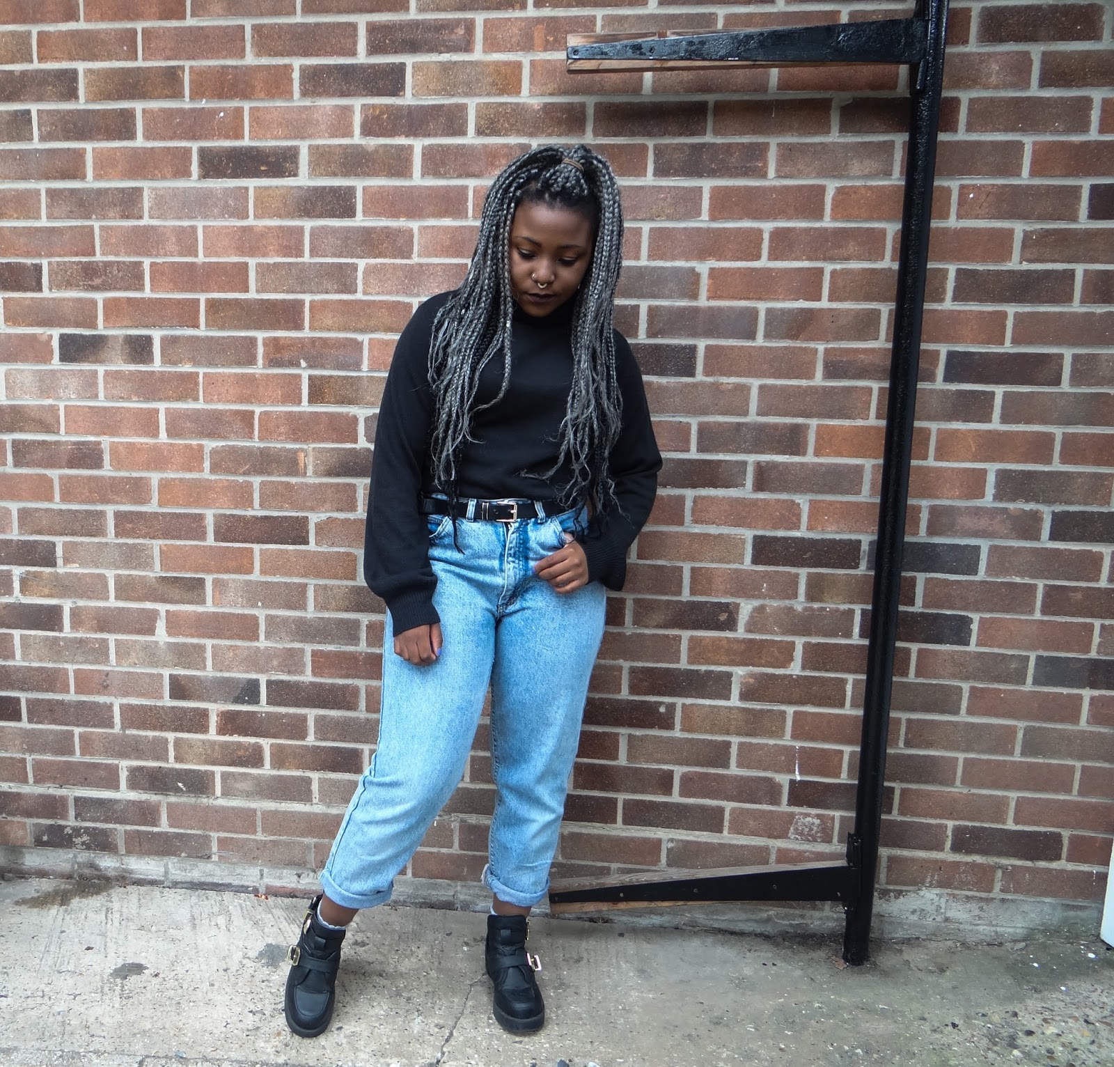 90s turtleneck outfit