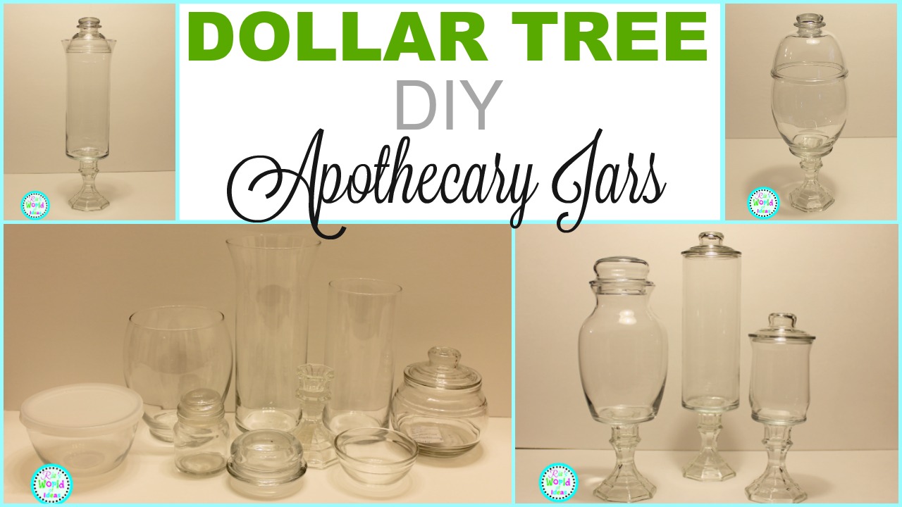 Ria's World of Ideas DIY Dollar Tree Apothecary Jars
