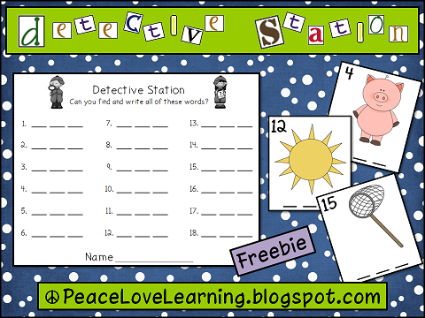 CVC Freebie from Peace Love & Learning