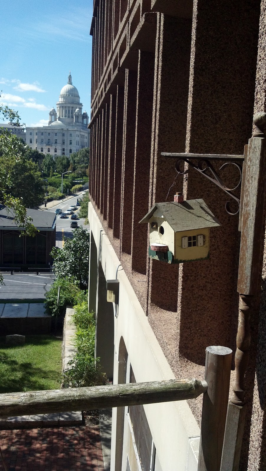 Steve's 2 Cents bird house view of State House