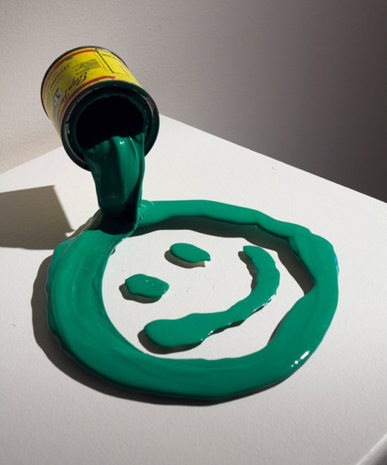 Joe Suzuki arte esculturas divertidas que parecem tintas coloridas derramadas - happy accident