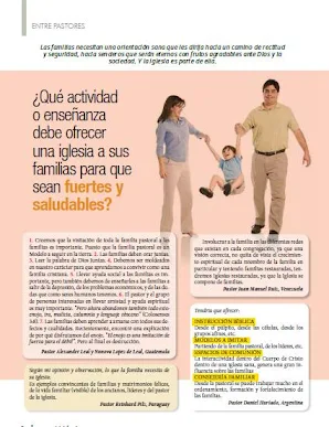 Qué actividad o enseñanza debe ofrecer una iglesia a sus familias para que  sean familias fuertes y saludables? | Revista La Fuente