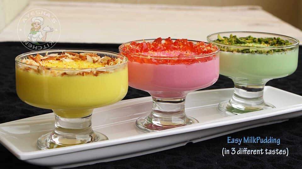 SIMPLE MILK PUDDING THE EASIEST MILK PUDDING IN 3 FLAVORS