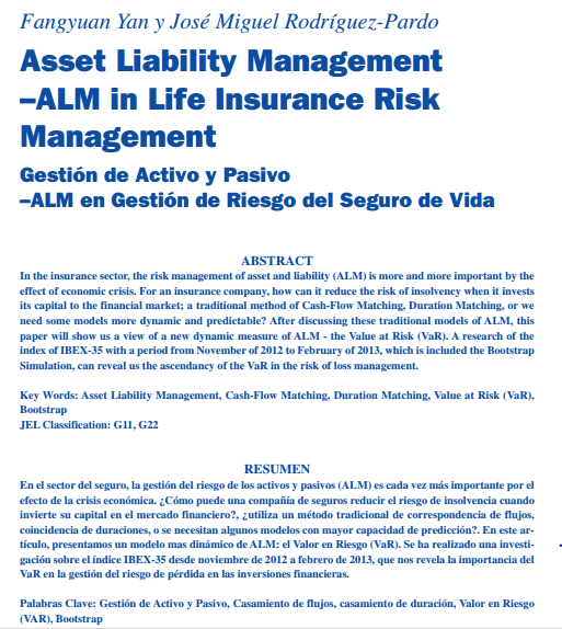 ALM in life Insurance Risk Management.