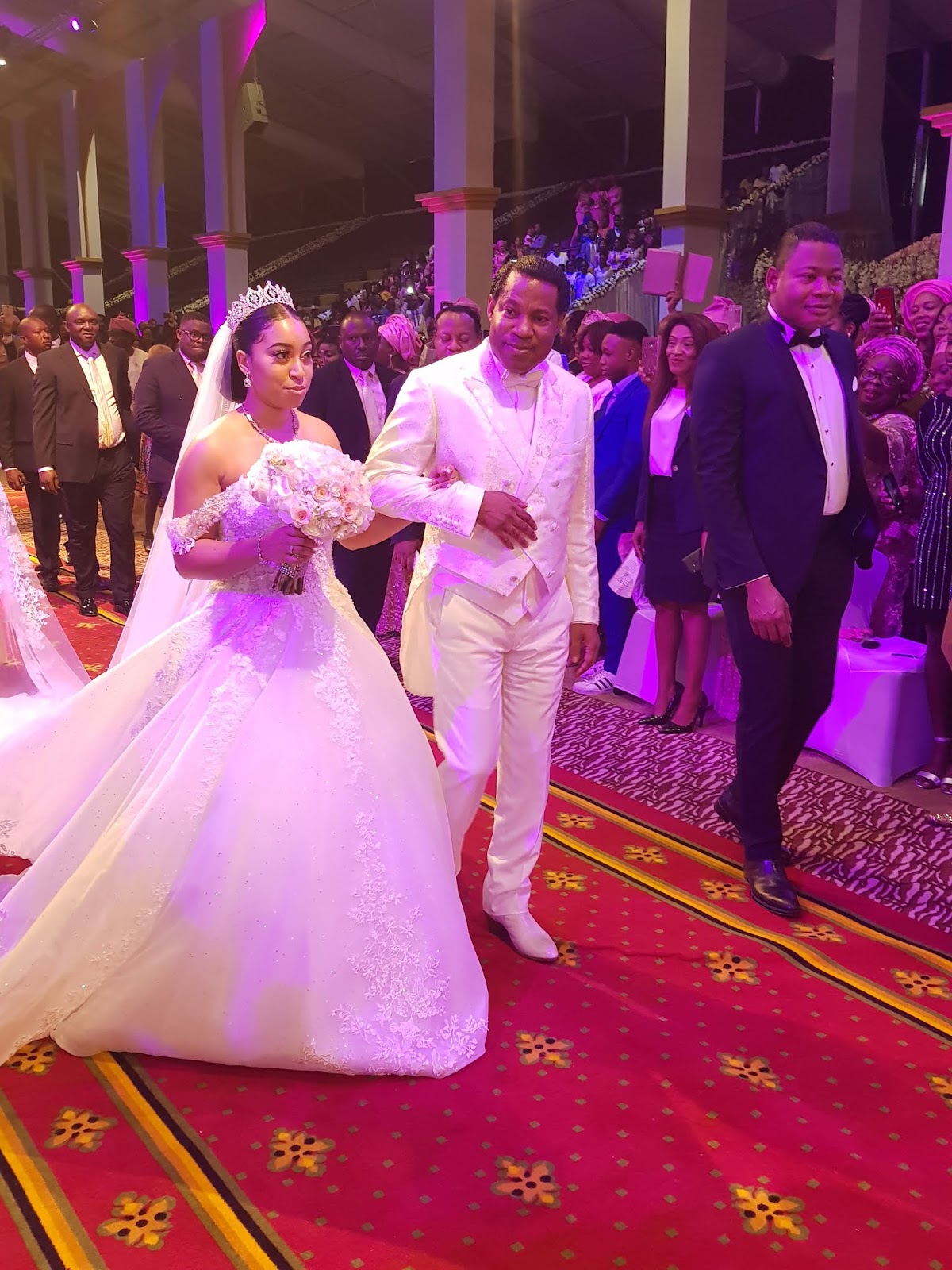 First photos from the church wedding of Pastor Chris Oyakhilome's