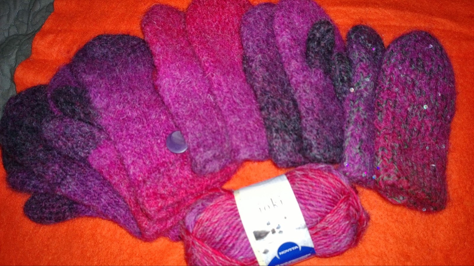 Felted mittens