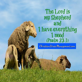 The Lord is my shepherd and I have everything I need Psalm 23:1