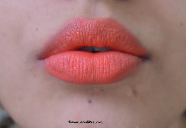 L'Oreal Paris Color Riche Moist Matte Lipstick Orange Power Lip Swatch